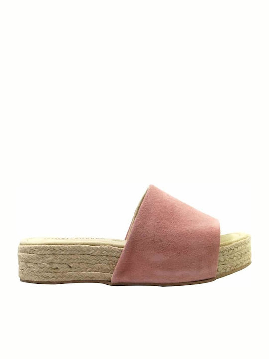 Jeffrey Campbell 561 Γυναικεία Σανδάλια Flatforms σε Ροζ Χρώμα