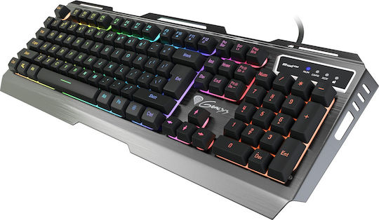 Genesis Rhod 420 RGB Gaming Tastatur mit RGB-Beleuchtung (Englisch US) Silber