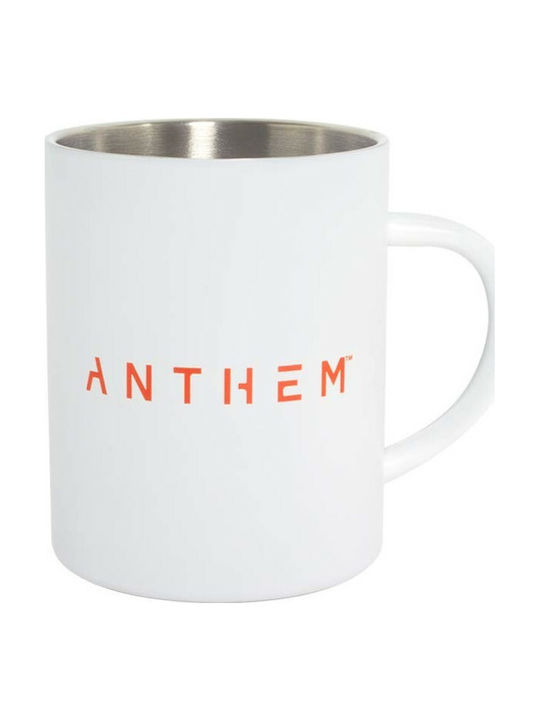 Numskull Anthem - White Steel Mug Metallic Cup