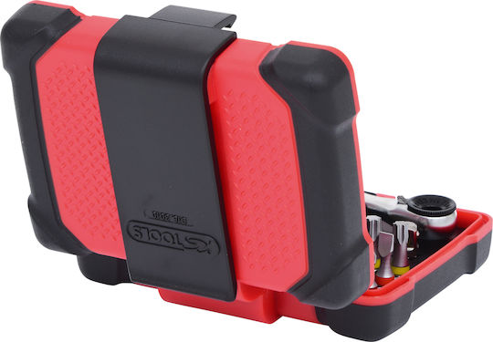 Ks Tools Torsion Power Bit Box Set de chei tubulare și clichet 1\4" 32buc