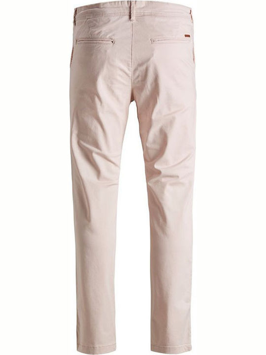 MARCO Pantaloni Chino Elastic cu Croială Slim Roz / Argintiu Peony