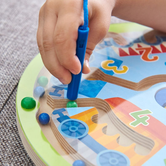 Haba Labyrinth Magnetic Game Neato Number Train aus Holz für 24++ Monate