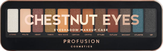 Profusion Cosmetics Eyeshadow Case Παλέτα με Σκιές Ματιών σε Στερεή Μορφή 10.2gr