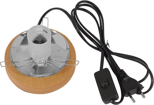 GloboStar Weston Decorative Lamp with Socket for Bulb E27 Brown
