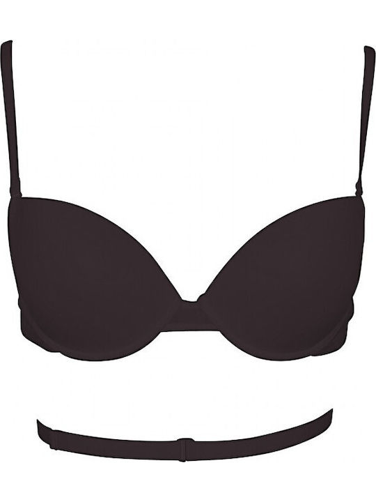 Secret Push Up Bra Underwire Black