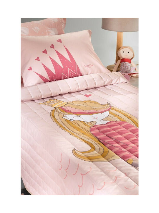Saint Clair Παιδικό Πάπλωμα Μονό με Γέμιση Microfiber Unicorn 160x220εκ.