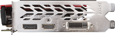 MSI GeForce GTX 1050 Ti 4GB GDDR5 Gaming X Κάρτα Γραφικών PCI-E x16 3.0 με HDMI και DisplayPort