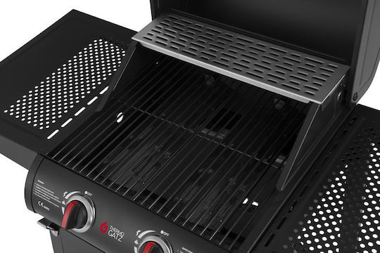 Thermogatz GS Grill Lite 2 Ψησταριά Υγραερίου Σχάρας 48x42εκ. με 2 Εστίες 6kW