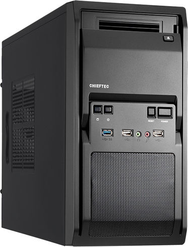 Chieftec LT-01B-350GPB Mini Tower Κουτί Υπολογιστή Μαύρο
