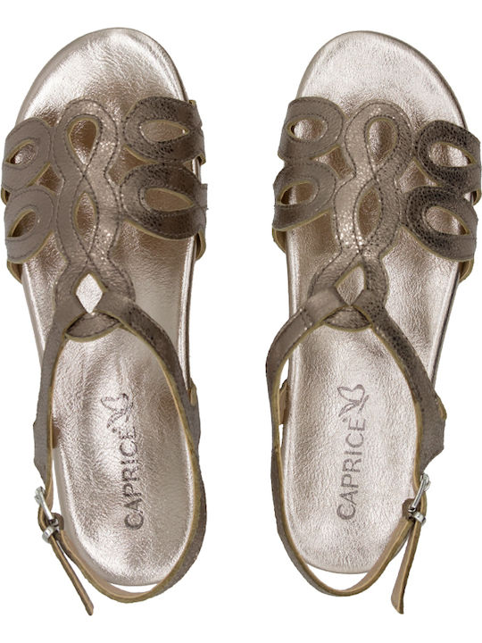 Women's Flat Sandals Anatomic in Gold Color