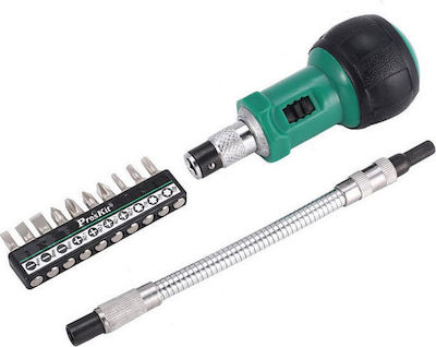 Proskit Screwdriver with 10 Interchangeable Tips