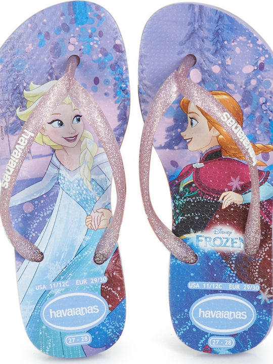 Kids' Flip Flops Frozen Lilac Kids Slim Frozen