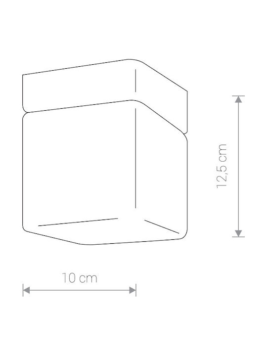 Nowodvorski Sis Modernă Metalică Plafonieră de tavan cu Dulie G9 10buc Alb