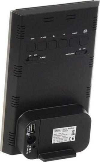 Green Blue GB520 Ασύρματος Μετεωρολογικός Σταθμός Ψηφιακός Επιτραπέζιος Μαύρος
