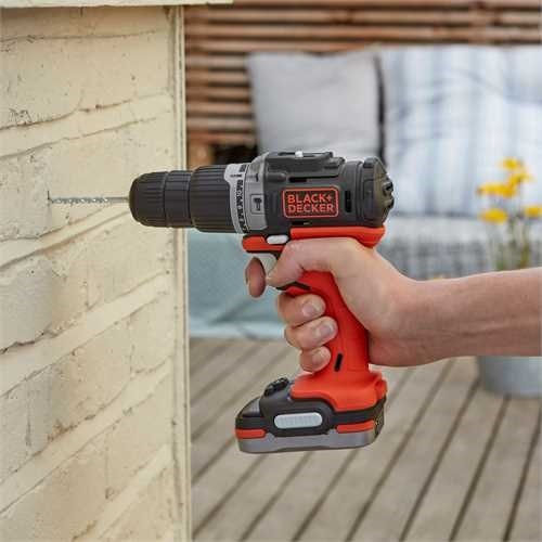 Black & Decker BDCHD12S1 Κρουστικό Δραπανοκατσάβιδο Μπαταρίας 12V 1x1.5Ah