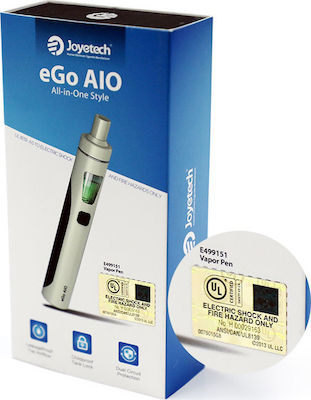 Joyetech eGo AIO Black Pen Kit 2ml με Ενσωματωμένη Μπαταρία