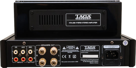 Taga Harmony HTA-25B Hybrid Integrated Hi-Fi Amplifier Stereo 25W/4Ω 18W/8Ω Black