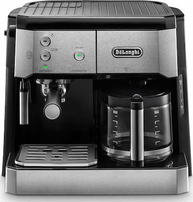 De'Longhi BCO421.S All-In-One Coffee Machine 2 in 1 Pressure 15bar 1750W