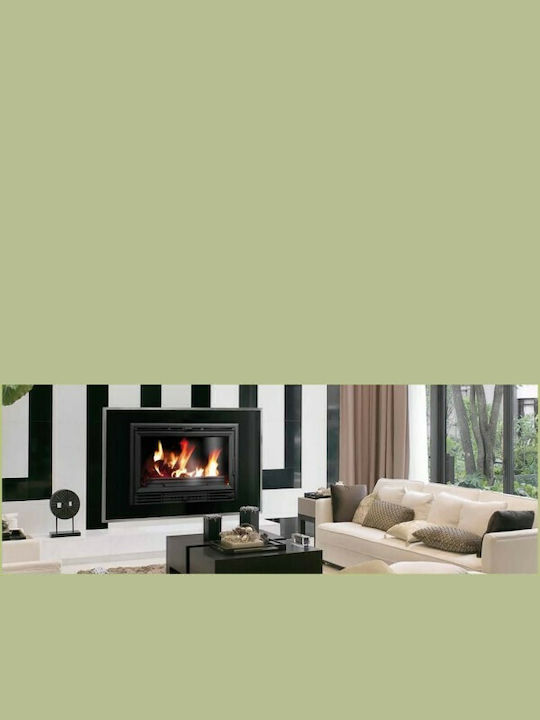 Salgueda Insert 800 GV Kaminofen Kassette Holz Warmluft Lüftungskanäle 18kW Gerade mit einer zu öffnenden Tür Geschlossenes Ausdehnungsgefäß