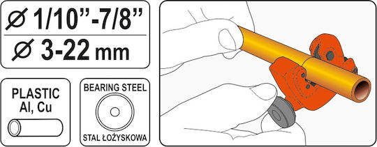 Yato Σωληνοκόφτης Χειρός Σωληνοκόφτης 3-22mm YT-22318