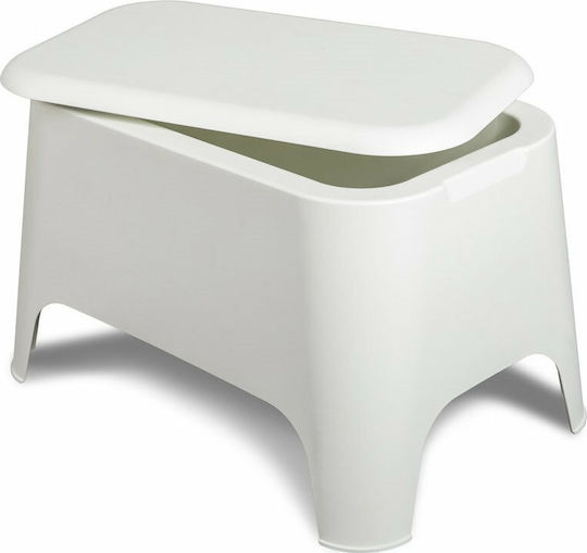 Пластмасово Маса За сядане за Малки Външни Пространства Стабилна Petra Matte Bianco 59x39x36бр