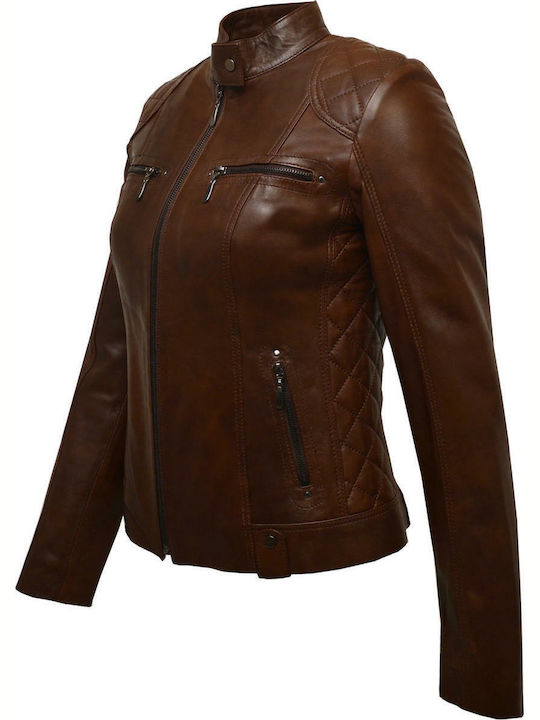 Leather 100 WOMEN'S LEATHER BROWN CODE: 05-W-Y-1201 (BROWN)