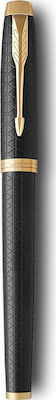 Parker IM Pen Rollerball Black Body Premium Black Gold GT