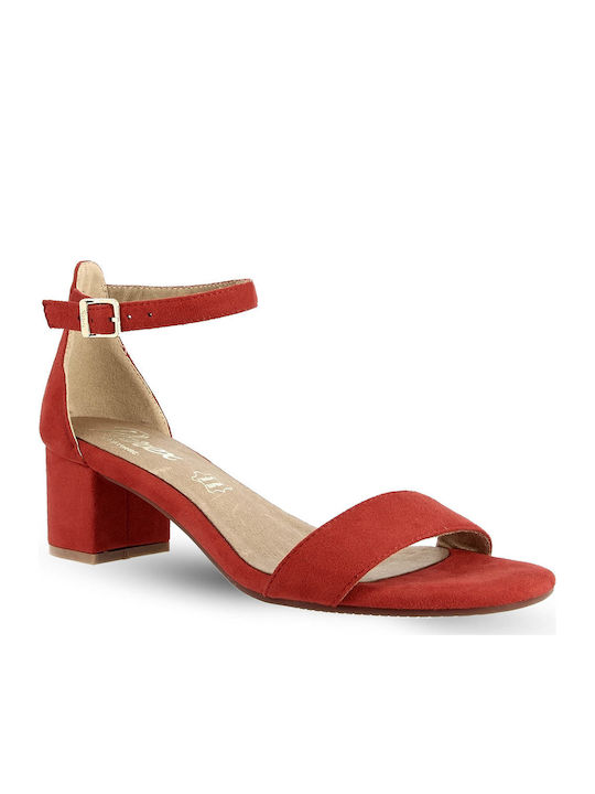Parex Leder Sandalen Anatomisch Rot