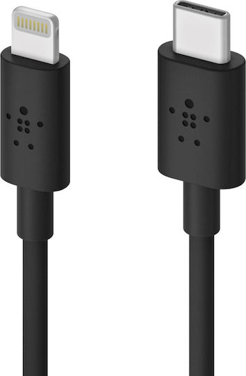 Belkin Boost Charge USB-C zu Lightning Kabel 18W Schwarz 1.2m (F8J239bt04-BLK)