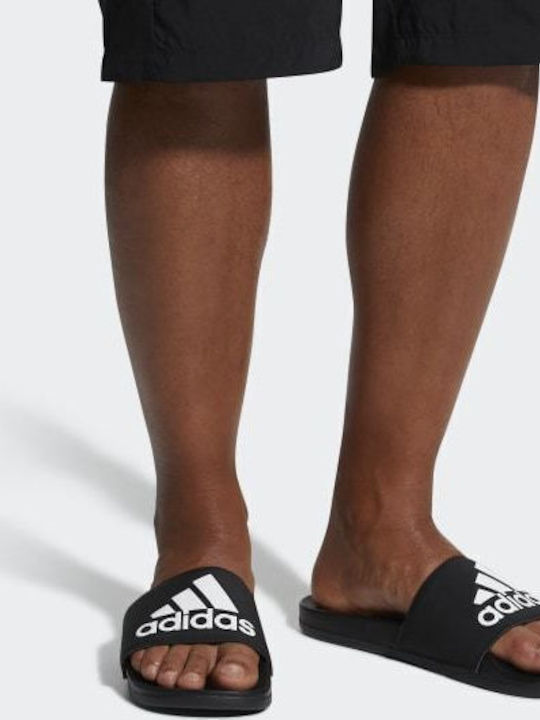 Adilette Cloudfoam Plus Logo Men's Slides Black