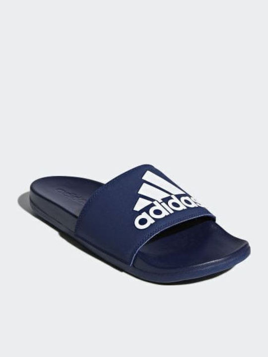 Adilette Cloudfoam Plus Logo Men's Slides Blue