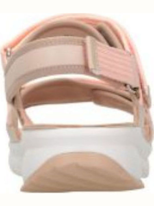 Tri Walk Light Δερμάτινα Γυναικεία Ανατομικά Σανδάλια Ροζ