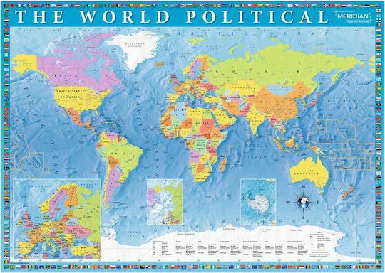 Political Map of the World Puzzle 2D 2000pcs