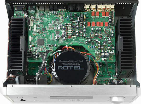 Rotel RA-1572 Ολοκληρωμένος Ενισχυτής Hi-Fi Stereo 120W/8Ω Ασημί