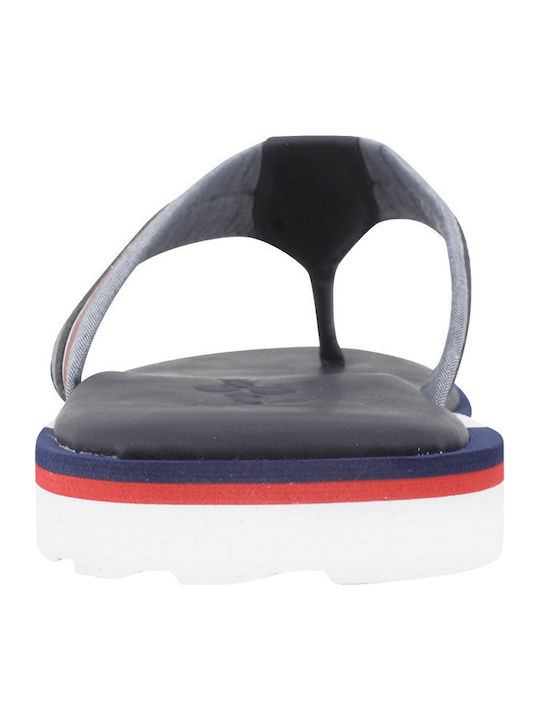 Barrel Fabric Men's Flip Flops Blue