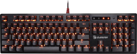 A4Tech A4Tech B820R Gaming Mechanical Keyboard with LK Blue Switches and RGB Lighting (English US)