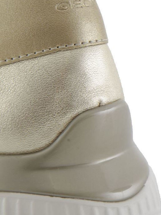 Theragon Ανατομικά Γυναικεία Slip-On Δερμάτινα Χρυσά