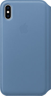 Apple Leather Folio Cornflower (iPhone XS Max)