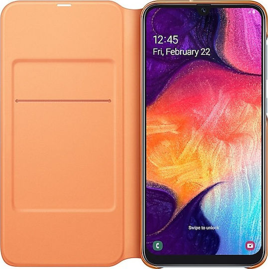 Samsung Buchen Sie Synthetisches Leder Weiß (Galaxy A50)