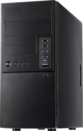 Inter-Tech IT-6865 Mikro-Turm Computergehäuse Schwarz