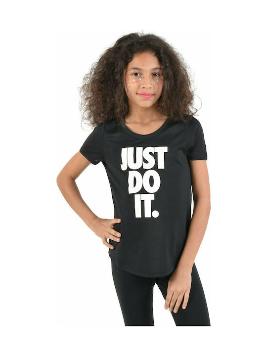 Nike Kids T-shirt Black Dri Fit Training JDI