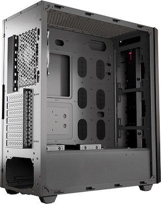 Cougar Gemini S Gaming Midi Tower Κουτί Υπολογιστή με Πλαϊνό Παράθυρο και RGB Φωτισμό Μαύρο