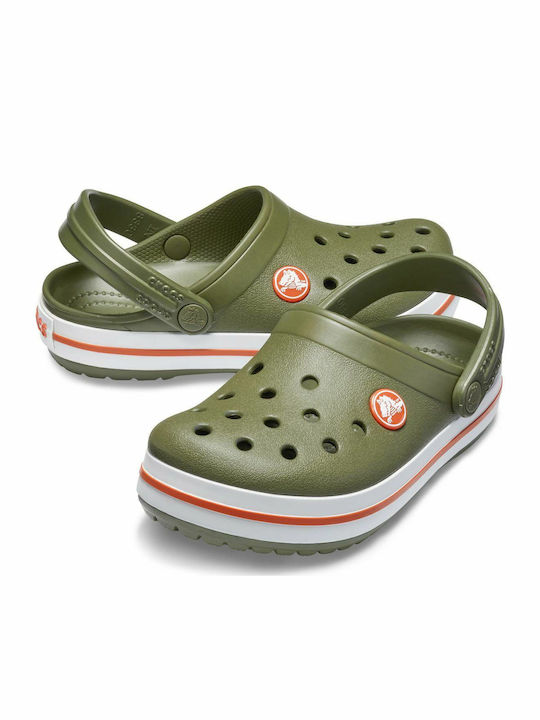 Crocband Children's Anatomical Beach Shoes Green