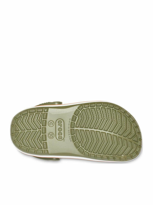 Crocband Children's Anatomical Beach Shoes Green