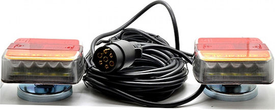 LED Car Towing & Trailer Light Set with Magnet 12/24V 2pcs