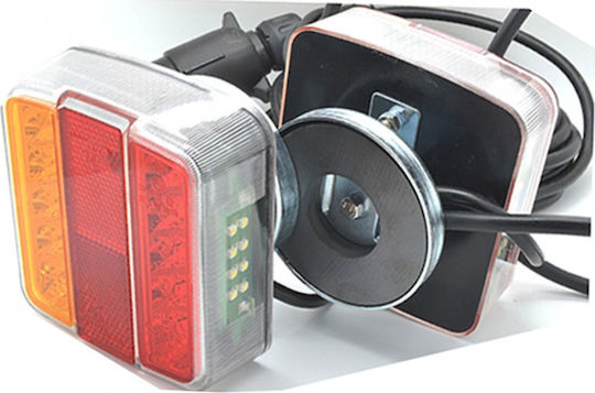 LED Car Towing & Trailer Light Set with Magnet 12/24V 2pcs