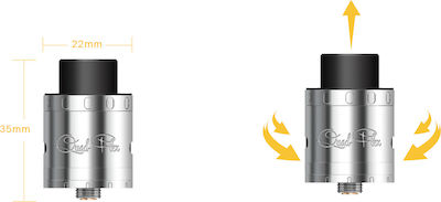 Aspire Quad-Flex Survival Kit Atomizor pentru Țigări Electronice RDTA 2ml Negru 3031