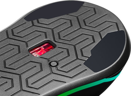 Mars Gaming MM118 RGB Gaming Ποντίκι 9800 DPI Μαύρο