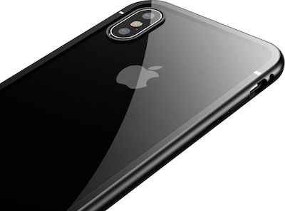 Baseus 360 Vollschutz Metallisch Schwarz (iPhone XS Max) WIAPIPH65-CS01