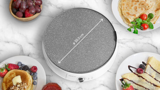 Cecotec Fun Crepestone Twin 08008 Crepe Maker 30.5cm Alb 1200W